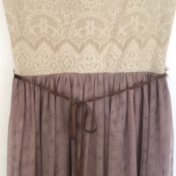 Anthropology Dress with tule skirt - Picture 3 of 5